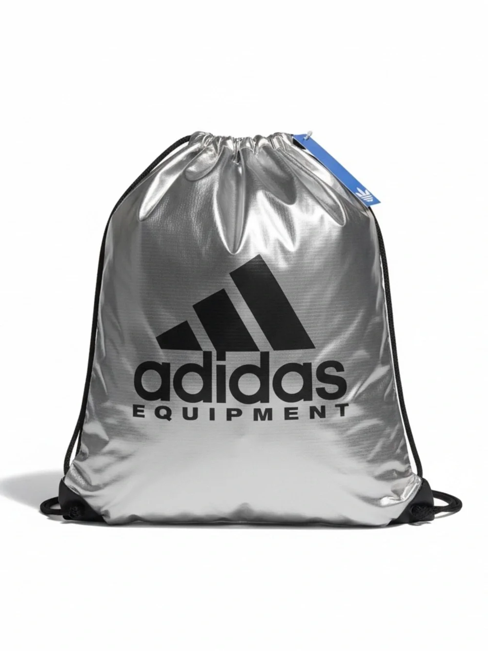 adidas Silver & Black Equipment Drawstring Gymsack NWT - Picture 6 of 7